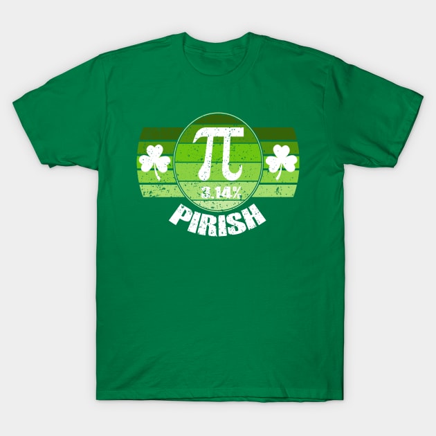 Retro St Patricks Pi Irish Day 3.14 Irish Math Geek Teacher T-Shirt by LEGO